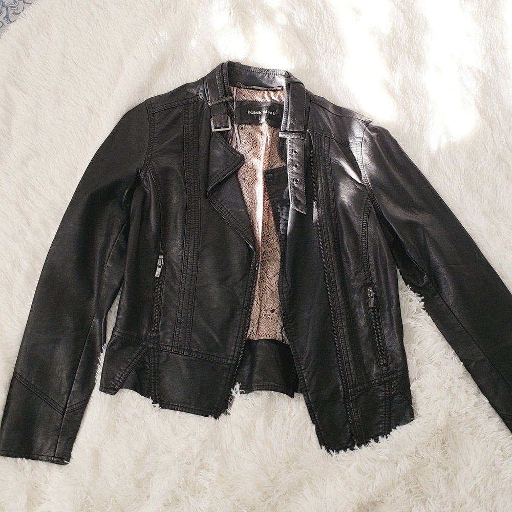 Black Rivet Leather Jacket